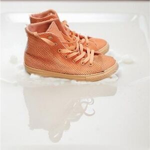Converse Chuck Taylor High Top Orange Mesh Shoes *send offers*
